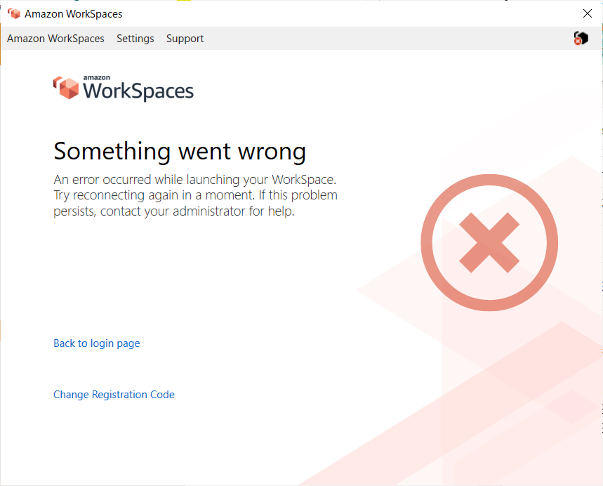仮想デスクトップ：Amazon WorkSpaces（アプリ）からログインできない トラブルシューティングサイト